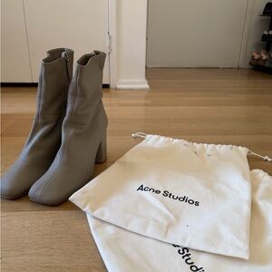 Acne Studios Gray Ankle Boots